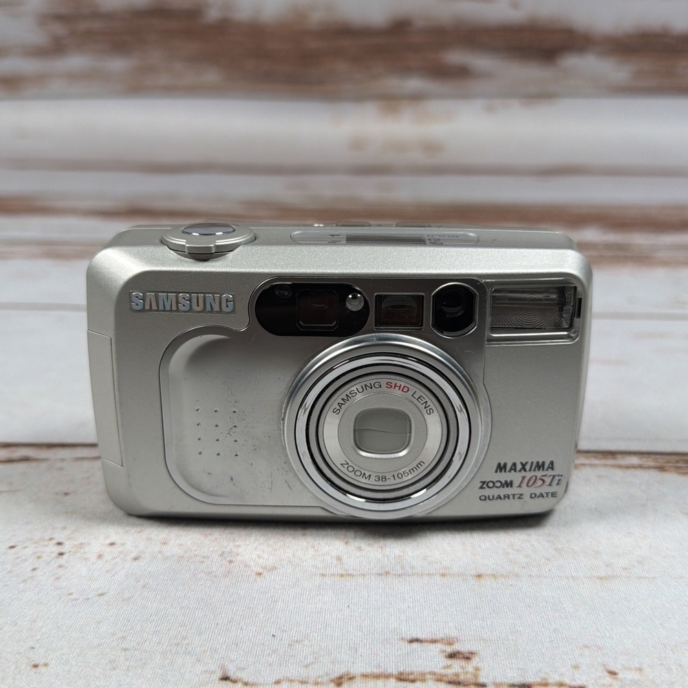 Samsung Maxima Zoom 105Ti Point & Shoot 35mm Film Camera 38-105mm Lens Tested